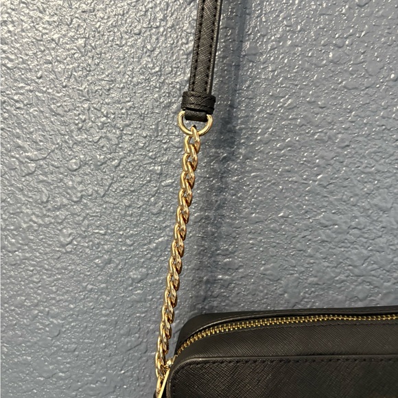 Michael Kors Black Crossbody with Gold Accents - Picture 4 of 11